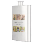 Flasque Create Your Own 6 Photo Collage Add Your Greeting (Gauche)