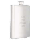 Flasque Créez votre propre design Classic 8 oz Acier Inoxy (Droite)