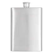 Flasque Créez votre propre design Classic 8 oz Acier Inoxy (devant)
