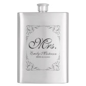 Flasque Créez Votre Propre M. Mme Son Mariage Monogramme (devant)