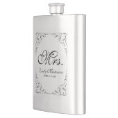 Flasque Créez Votre Propre M. Mme Son Mariage Monogramme (Gauche)