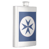 Flasque Croix octogonale BLUE CORSAIR STYLE (Droite)