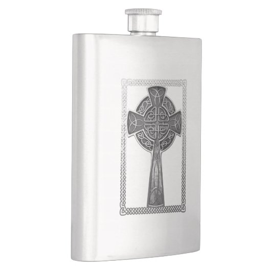 Flasque Croix usée en métal (Droite)