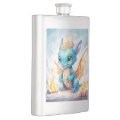 Flasque Crystalized Cute Baby Dragon Bleu Bleu Bébé (Droite)