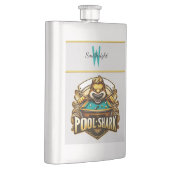 Flasque Cue Master : Pool Shark Logo (Droite)