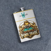 Flasque Cue Master : Pool Shark Logo