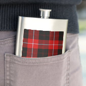 Flasque Cunningham Tartan rouge noir (En situation)