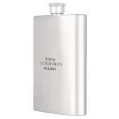 Flasque Custom Groomsman Best Man Wedding Monogram Gift (Gauche)