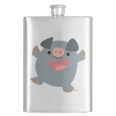 Flasque Cute Cartoon Bouncy Pig Classic Flask (devant)