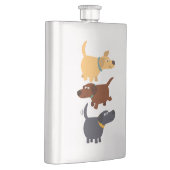Flasque Cute Cartoon Labradors en 3 Saveurs Classique Flac (Droite)