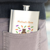 Flasque Cute Halloween Rat et Citrouille Custom (En situation)