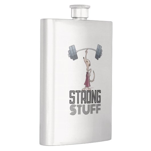 Flasque Cute Meerkat Strong Stuff Poids Carton (Droite)