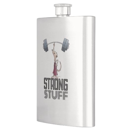 Flasque Cute Meerkat Strong Stuff Poids Carton (Gauche)