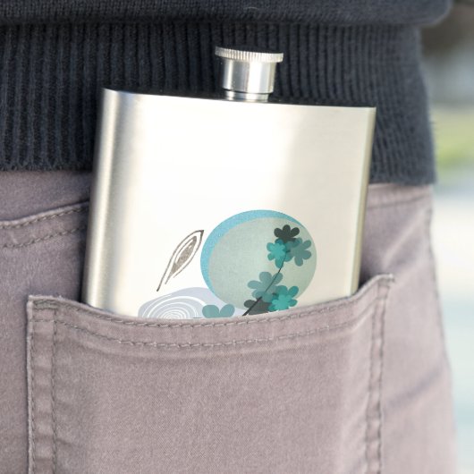 Flasque Cyan Boho (En situation)