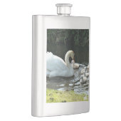 Flasque Cygne blanc avec poules (Droite)