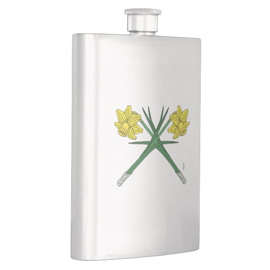 Flasque Daffodils traversés (Droite)