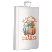 Flasque Dans toutes les choses donner Merci Citrouille (Droite)