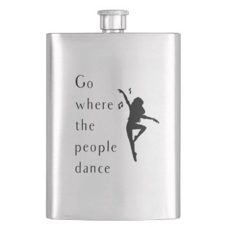 Flasque Danse Où Les Gens Dansent