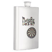 Flasque Darts Logo Et Dartboard, Hip Flask (Droite)