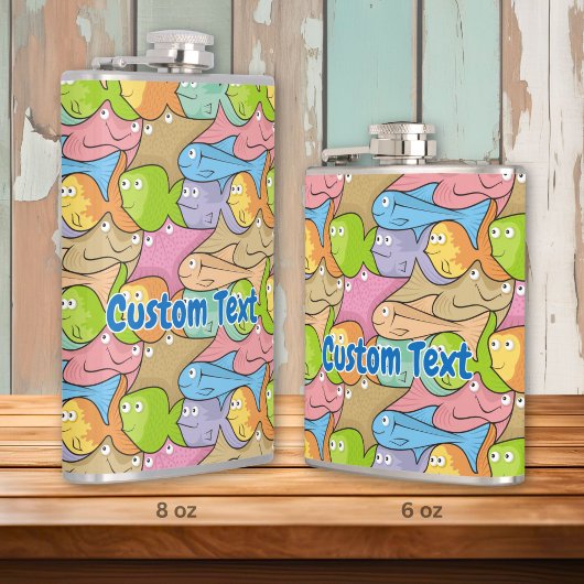 Flasque de dessin animé de poissons