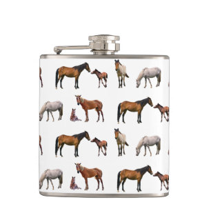 Flasque de fête Poney (choisissez la couleur)