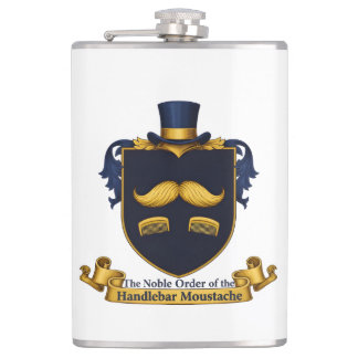 Flasque de gentleman à moustache en guidon
