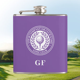 Flasque de golf personnalisé avec nom et monogramm