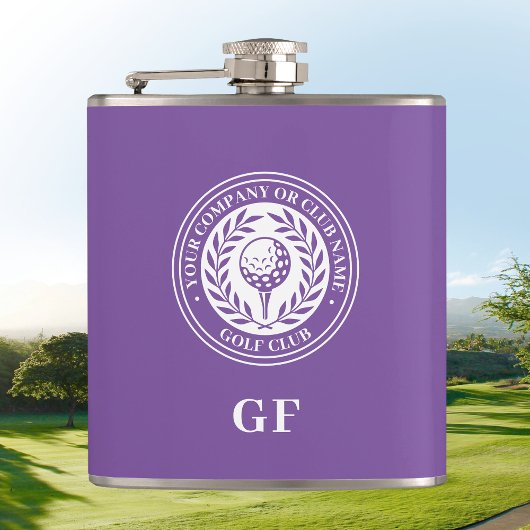 Flasque de golf personnalisé avec nom et monogramm