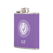 Flasque de golf personnalisé avec nom et monogramm (Gauche)