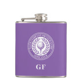 Flasque de golf personnalisé avec nom et monogramm (Devant)
