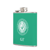 Flasque de Golf Personnalisé avec Nom Monogrammé V (Gauche)