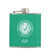 Flasque de Golf Personnalisé avec Nom Monogrammé V (Devant)