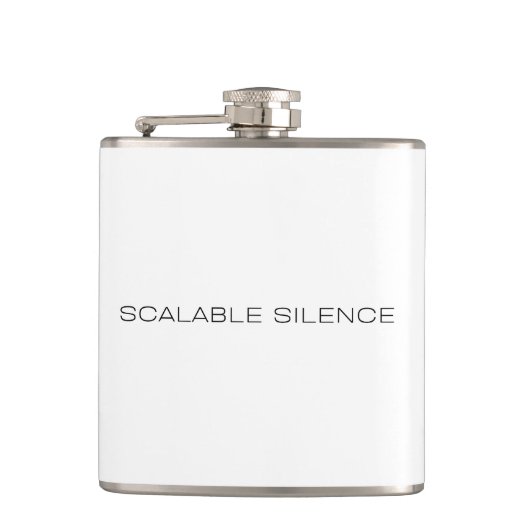 Flasque de hanche en acier inoxydable Scalable Sil (Devant)