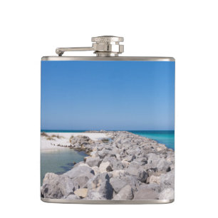 Flasque de la Jetée au Milieu de Shell Island