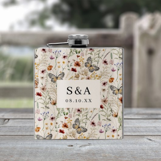 Flasque de mariage personnalisée