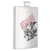 Flasque de pin-up de cavalier de dragon (Droite)