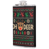 Flasque de pull de Noël moche Oh Cerf (Gauche)