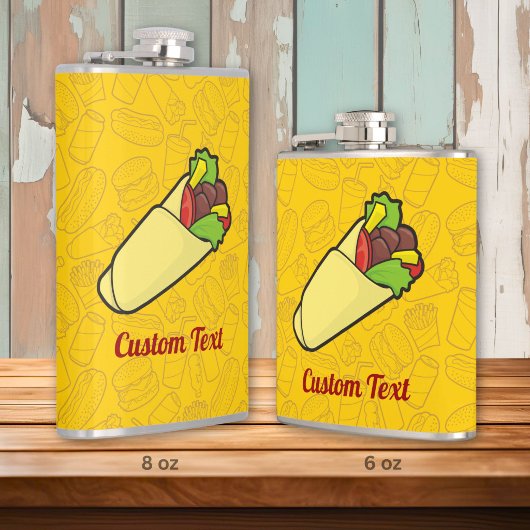 Flasque de wrap de sandwich tortilla