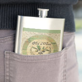 Flasque Décanteur Vintage d'huile d'olive italienne (En situation)