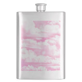 Flasque Décor Clair Rose Élégant Nuages (devant)