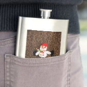 Flasque Décoration de bonhomme de neige de Noël (En situation)