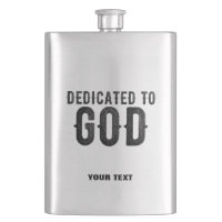 DÉDIÉ À DIEU PERSONNALISABLE COOL TEXTE NOIR
