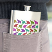 Flasque Design de tuiles motifs Elephant Walk (En situation)