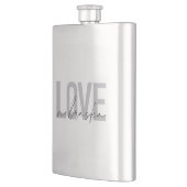 Flasque Design moderne urbain, simple, cool, Love Nebraska (Gauche)