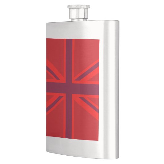 Flasque Design Union Jack à accent rouge (Gauche)