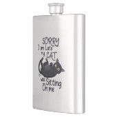 Flasque Désolé, je suis en retard - Règles pour chats ! (Gauche)