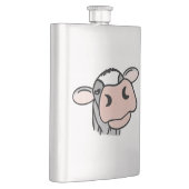 Flasque dessin animé vache noir blanc rose baiser gris ani (Droite)