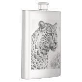 Flasque Dessin au crayon léopard africain (Droite)