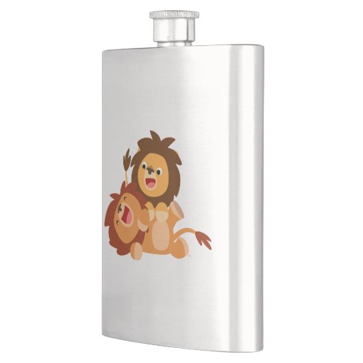 Flasque Deux Jolies Cartoon Lions Classique Flask (Gauche)
