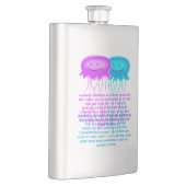 Flasque Deux méduses caricaturales (Droite)